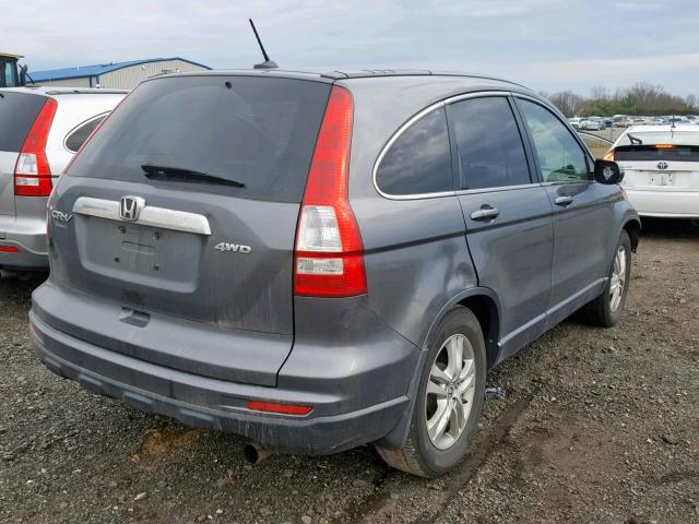 JHLRE4H79BC010645 - 2011 HONDA CR-V EXL GRAY photo 4