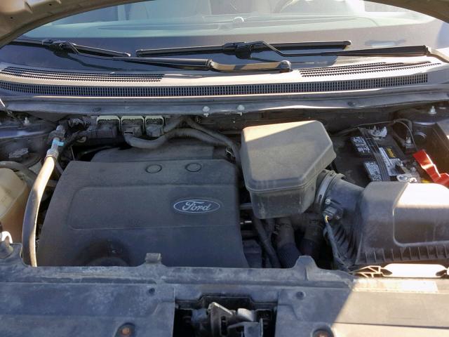 2FMDK4JC1DBA27591 - 2013 FORD EDGE SEL GRAY photo 7