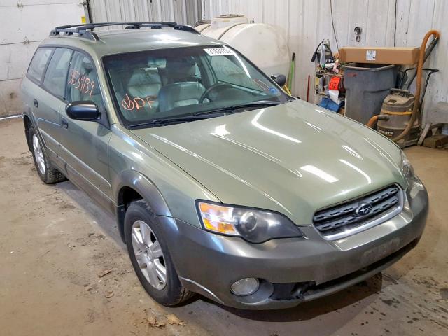 4S4BP61C557331618 - 2005 SUBARU LEGACY OUT GREEN photo 1