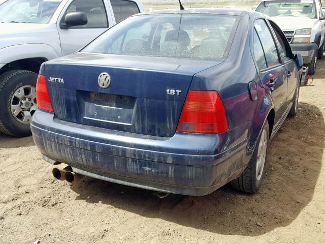 3VWSE69M52M111434 - 2002 VOLKSWAGEN JETTA GLS BLUE photo 4