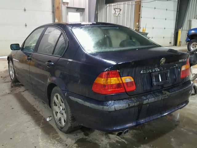 WBAEU334X2PF64551 - 2002 BMW 325 XI BLUE photo 3