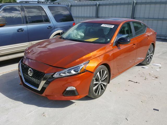 1N4BL4CV9KC169553 - 2019 NISSAN ALTIMA SR ORANGE photo 2