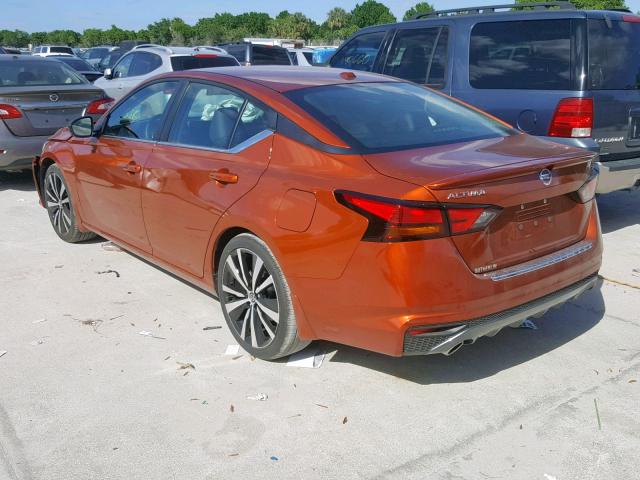 1N4BL4CV9KC169553 - 2019 NISSAN ALTIMA SR ORANGE photo 3