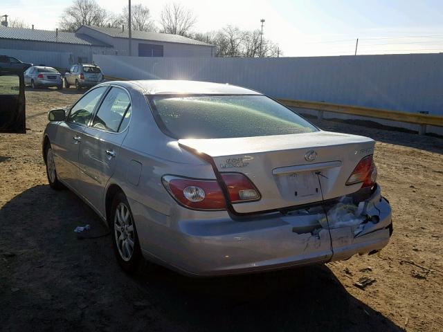 JTHBF30G136007206 - 2003 LEXUS ES 300 SILVER photo 3