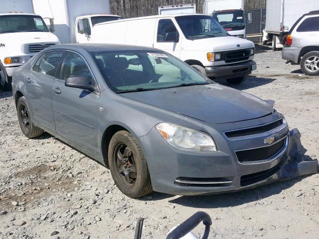1G1ZG57B384229986 - 2008 CHEVROLET MALIBU LS GRAY photo 1