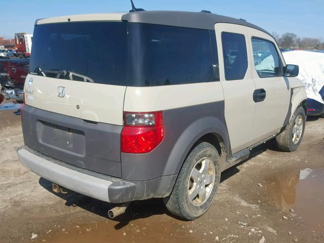 5J6YH28635L013700 - 2005 HONDA ELEMENT EX CREAM photo 4