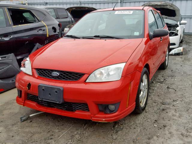 1FAFP37N37W206144 - 2007 FORD FOCUS ZX5 RED photo 2