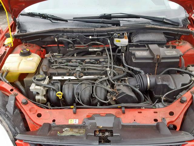 1FAFP37N37W206144 - 2007 FORD FOCUS ZX5 RED photo 7