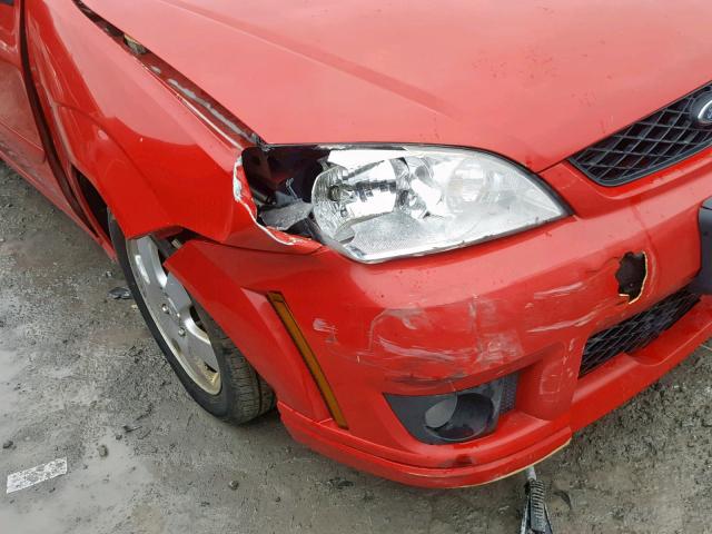 1FAFP37N37W206144 - 2007 FORD FOCUS ZX5 RED photo 9
