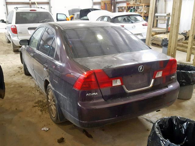 2HHES36891H006372 - 2001 ACURA 1.7EL PREM MAROON photo 3