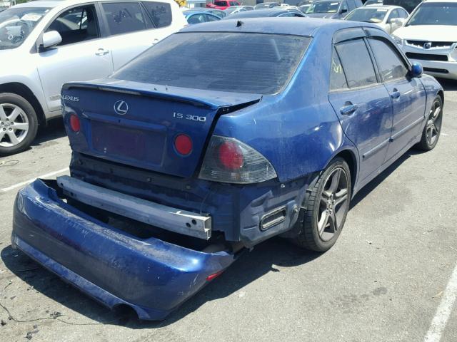 JTHBD192520059876 - 2002 LEXUS IS 300 BLUE photo 4