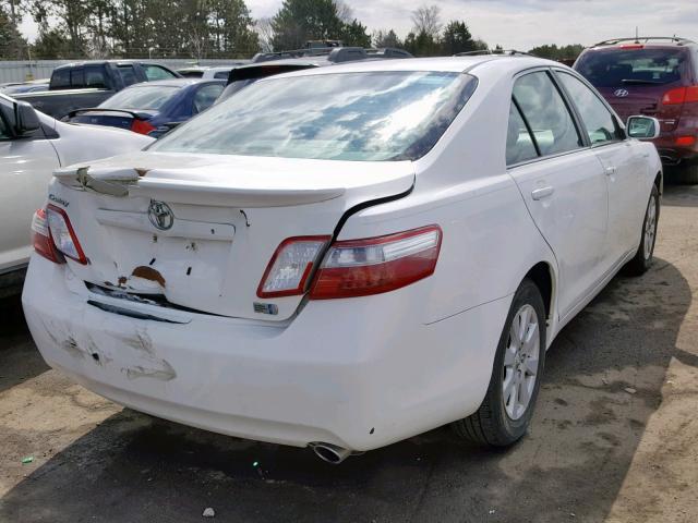 4T1BB46K78U046167 - 2008 TOYOTA CAMRY HYBR WHITE photo 4