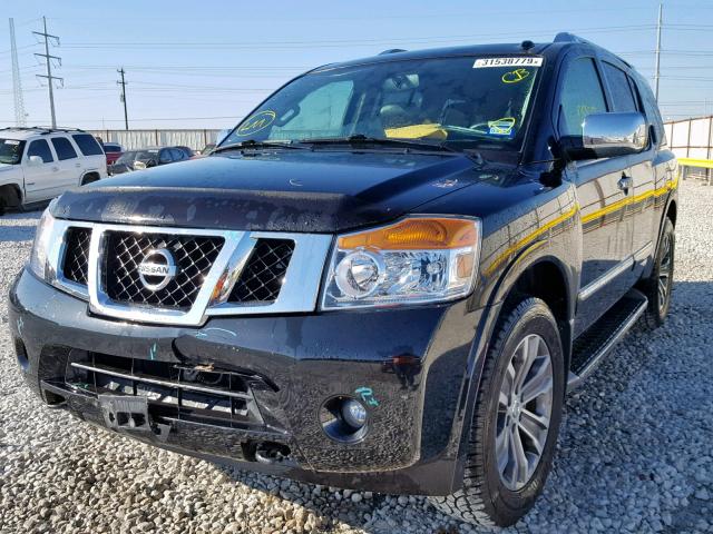 5N1BA0ND0FN618282 - 2015 NISSAN ARMADA SV BLACK photo 2