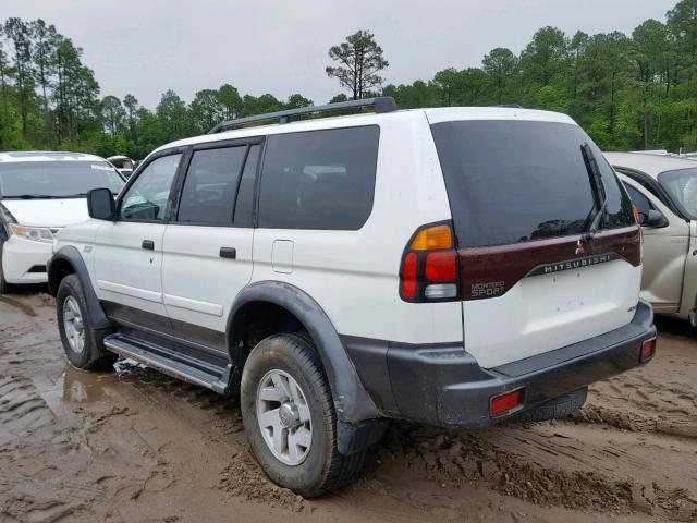 JA4MT31H11P033929 - 2001 MITSUBISHI MONTERO SP WHITE photo 3