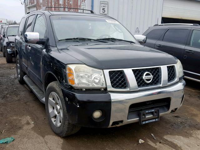 5N1AA08B84N719847 - 2004 NISSAN ARMADA SE BLACK photo 1