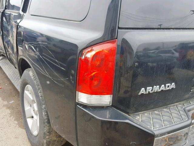 5N1AA08B84N719847 - 2004 NISSAN ARMADA SE BLACK photo 10