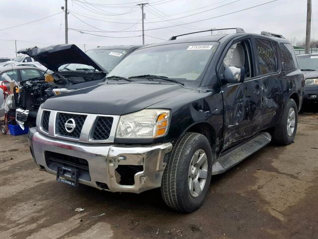 5N1AA08B84N719847 - 2004 NISSAN ARMADA SE BLACK photo 2