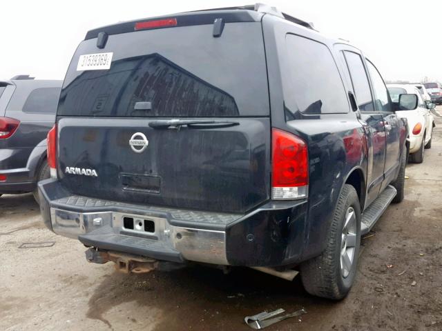 5N1AA08B84N719847 - 2004 NISSAN ARMADA SE BLACK photo 4