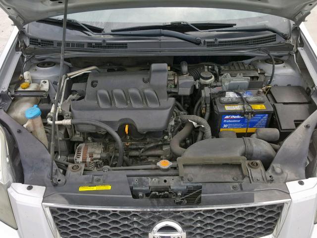 3N1AB6AP2AL691066 - 2010 NISSAN SENTRA 2.0 SILVER photo 7