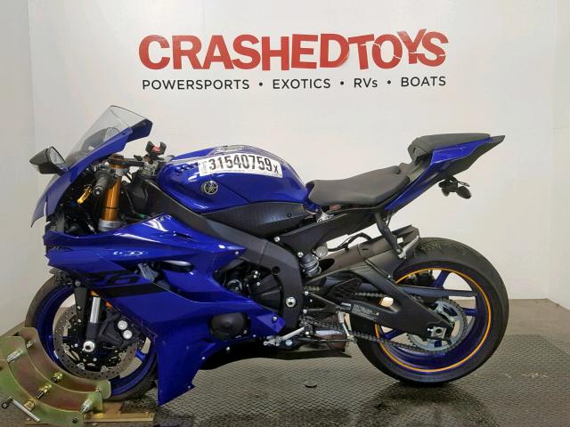 JYARJ28Y6JA001395 - 2018 YAMAHA YZFR6 C BLUE photo 3