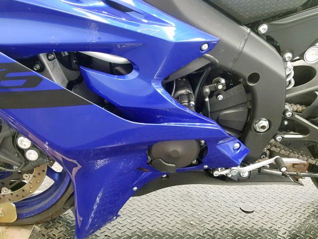 JYARJ28Y6JA001395 - 2018 YAMAHA YZFR6 C BLUE photo 6