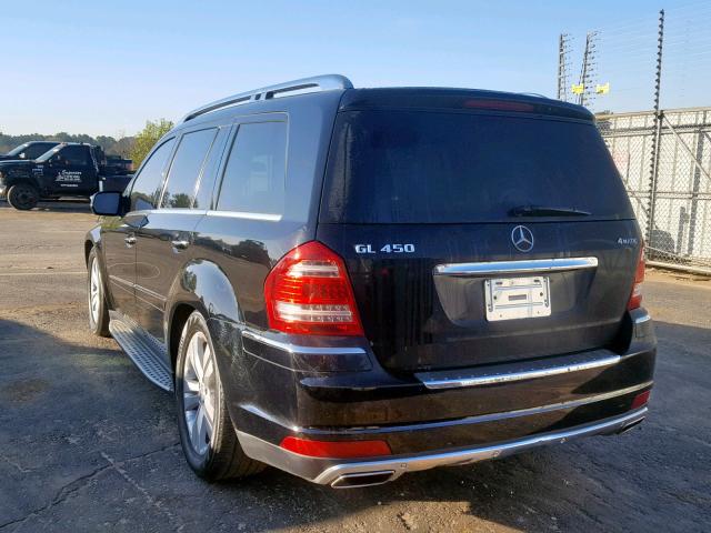 4JGBF7BB6AA533122 - 2010 MERCEDES-BENZ GL 450 4MA BLACK photo 3