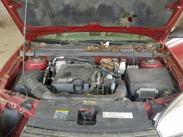 1G1ZT62845F198194 - 2005 CHEVROLET MALIBU MAX ბურგუნდია ფოტო 7