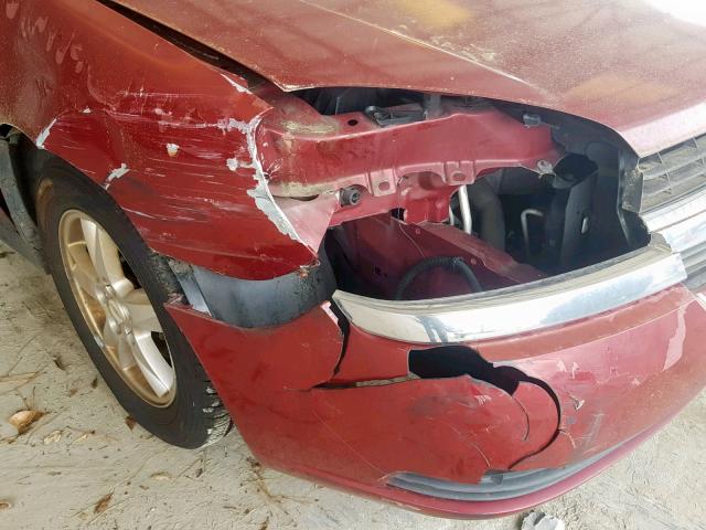 1G1ZT62845F198194 - 2005 CHEVROLET MALIBU MAX ბურგუნდია ფოტო 9