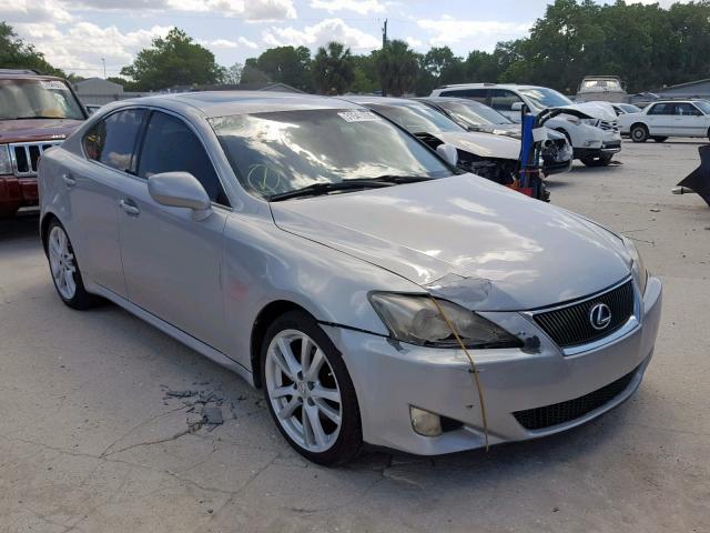 JTHBK262365016694 - 2006 LEXUS IS 250 SILVER photo 1