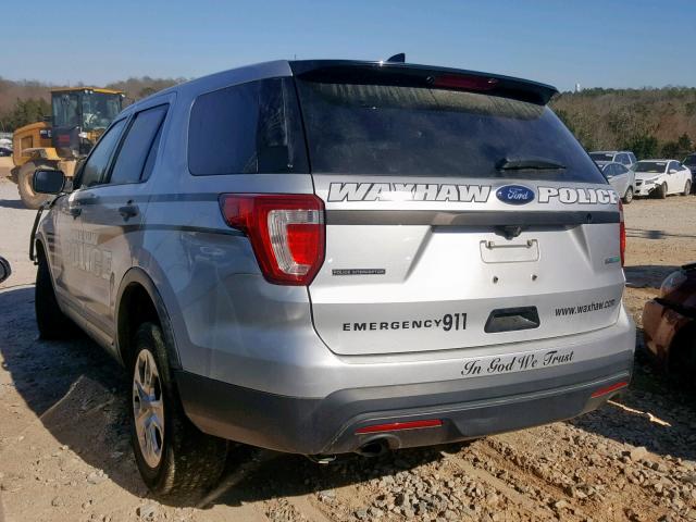 1FM5K8AT4GGA86854 - 2016 FORD EXPLORER P SILVER photo 3