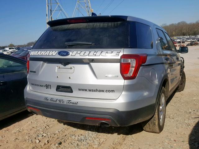 1FM5K8AT4GGA86854 - 2016 FORD EXPLORER P SILVER photo 4