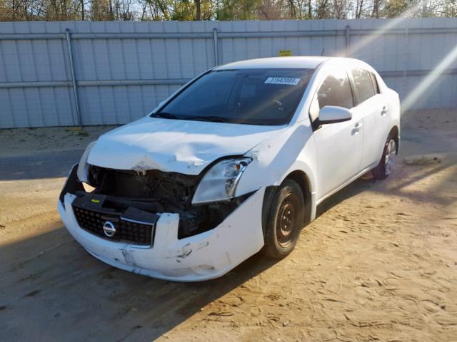 3N1AB61E38L629314 - 2008 NISSAN SENTRA 2.0 WHITE photo 2