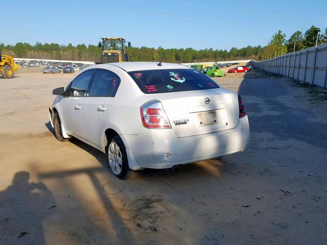 3N1AB61E38L629314 - 2008 NISSAN SENTRA 2.0 WHITE photo 3