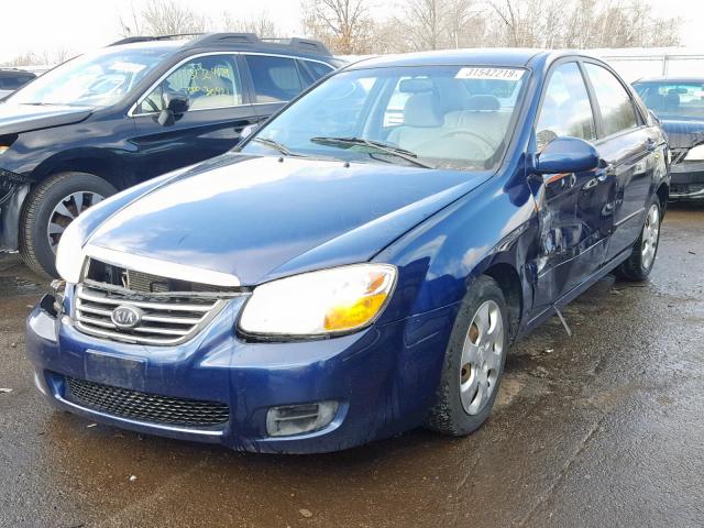 KNAFE121185545790 - 2008 KIA SPECTRA EX BLUE photo 2