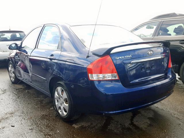 KNAFE121185545790 - 2008 KIA SPECTRA EX BLUE photo 3