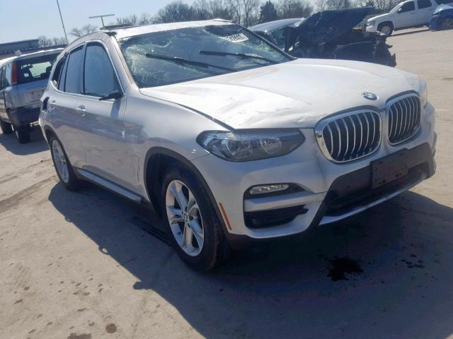 5UXTR9C56KLD91267 - 2019 BMW X3 XDRIVE3 WHITE photo 1