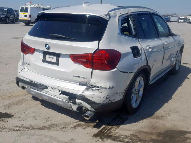 5UXTR9C56KLD91267 - 2019 BMW X3 XDRIVE3 WHITE photo 4