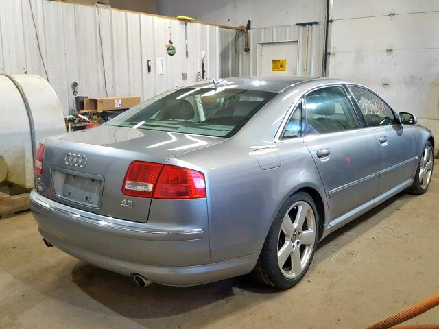 WAUML44E26N015520 - 2006 AUDI A8 L QUATT GRAY photo 4