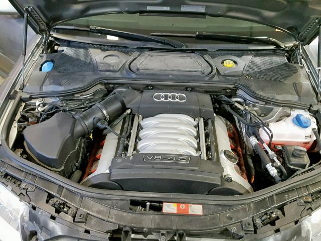 WAUML44E26N015520 - 2006 AUDI A8 L QUATT GRAY photo 7