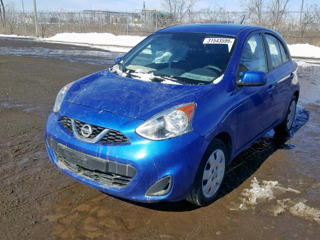 3N1CK3CP2FL246144 - 2015 NISSAN MICRA BLUE photo 2