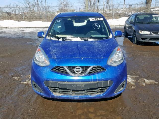 3N1CK3CP2FL246144 - 2015 NISSAN MICRA BLUE photo 9