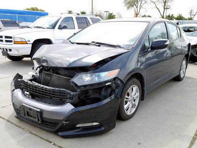 JHMZE2H78AS023830 - 2010 HONDA INSIGHT EX BLACK photo 2