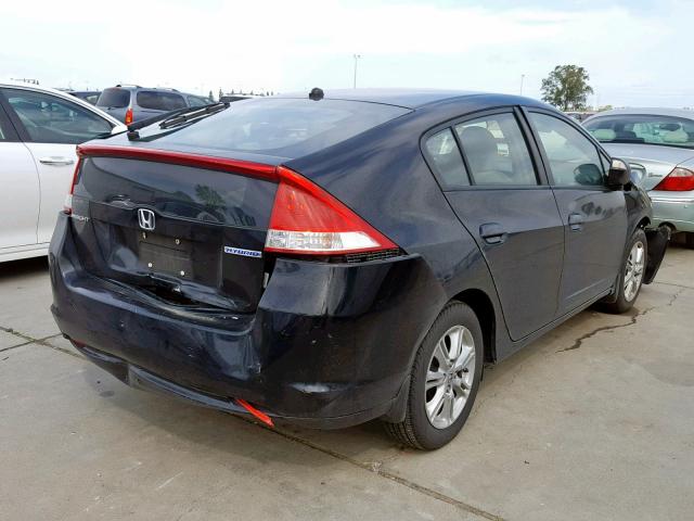 JHMZE2H78AS023830 - 2010 HONDA INSIGHT EX BLACK photo 4