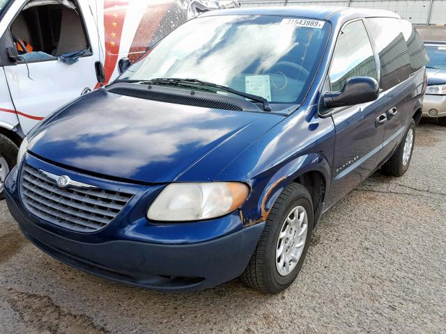 1C4GJ25351B222243 - 2001 CHRYSLER VOYAGER BLACK photo 2