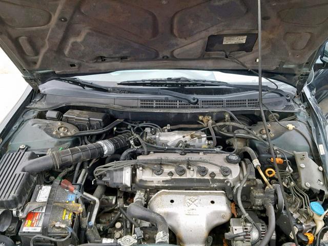 1HGCG5655YA019580 - 2000 HONDA ACCORD EX GREEN photo 7