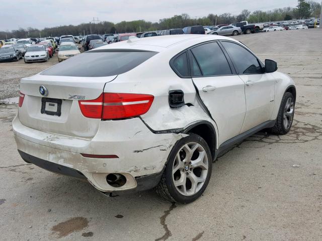 5UXFG2C59BLX08837 - 2011 BMW X6 XDRIVE3 WHITE photo 4