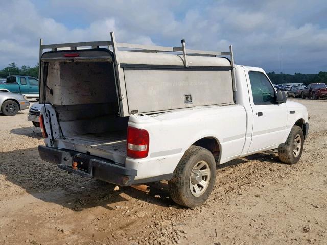 1FTYR10D37PA30273 - 2007 FORD RANGER WHITE photo 4