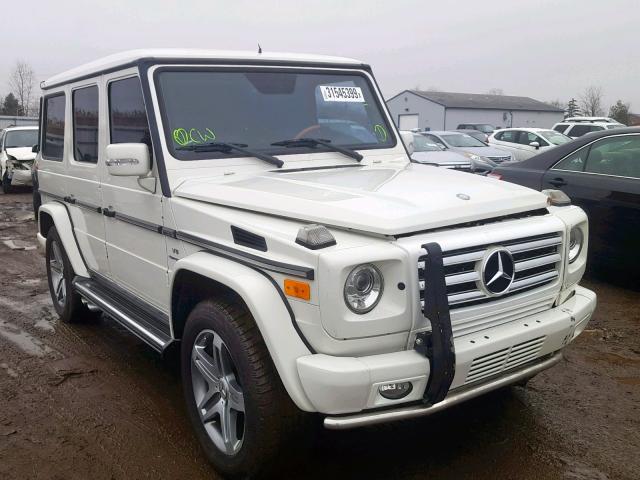 WDCYC7BF0BX187457 - 2011 MERCEDES-BENZ G 55 AMG WHITE photo 1