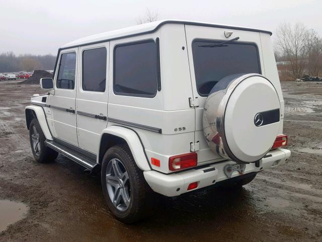 WDCYC7BF0BX187457 - 2011 MERCEDES-BENZ G 55 AMG WHITE photo 3