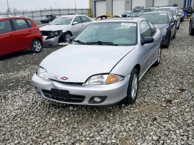 1G1JF12T6Y7192097 - 2000 CHEVROLET CAVALIER Z GRAY photo 2